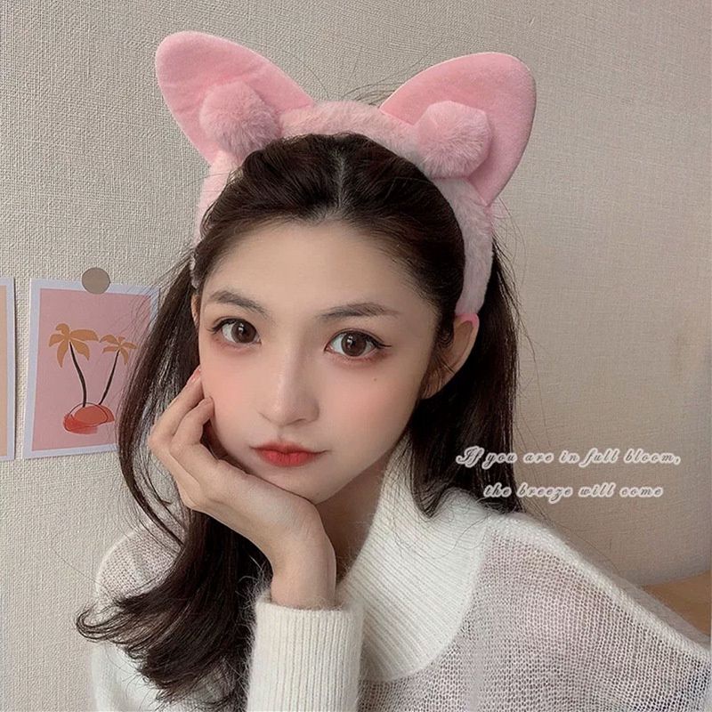 BANDO TELINGA KUCING POM POM BULU / BANDO KOREA KUPING KUCING POM POM