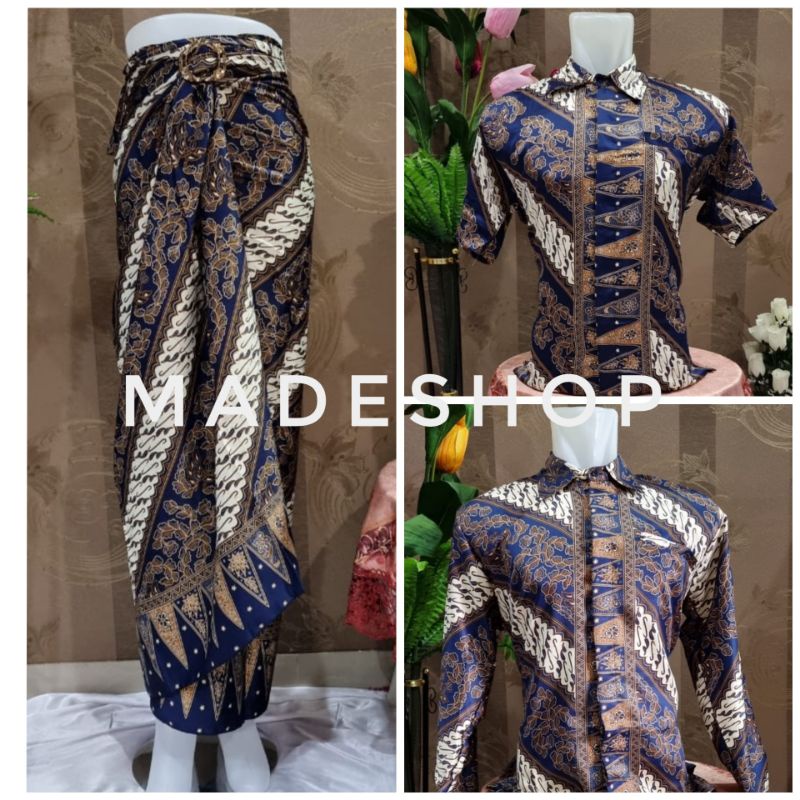 Jual Kemeja Pria Batik Dan Rok Lilit Batik Original Couple Batik