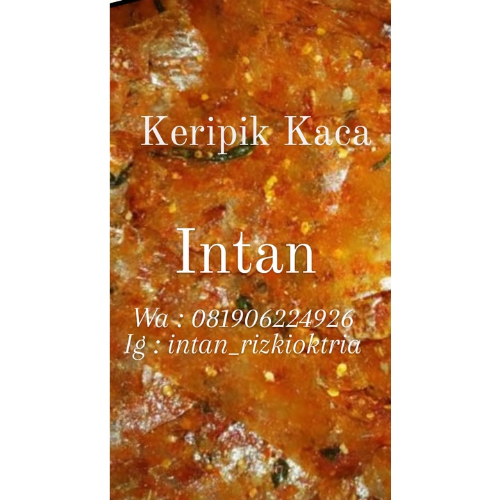 

Kripik kaca daun jeruk, pedas gila, gurih, kriuk 250 gr