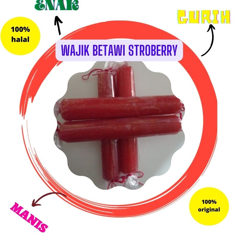 

Wajik Betawi Makanan Tradisional Dodol @250gr 1Pcs Asli Dodol Betawi Bekasi