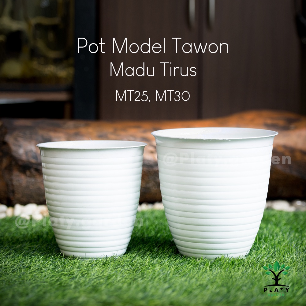 Pot Tawon Madu Tinggi/Tirus  MT25 (21cm)  &amp;  MT30 (24cm)  | Pot Tanaman Hias | Merk Madu Tirus