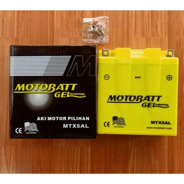 Aki Motobatt MTX5AL Original Aki kering GEL