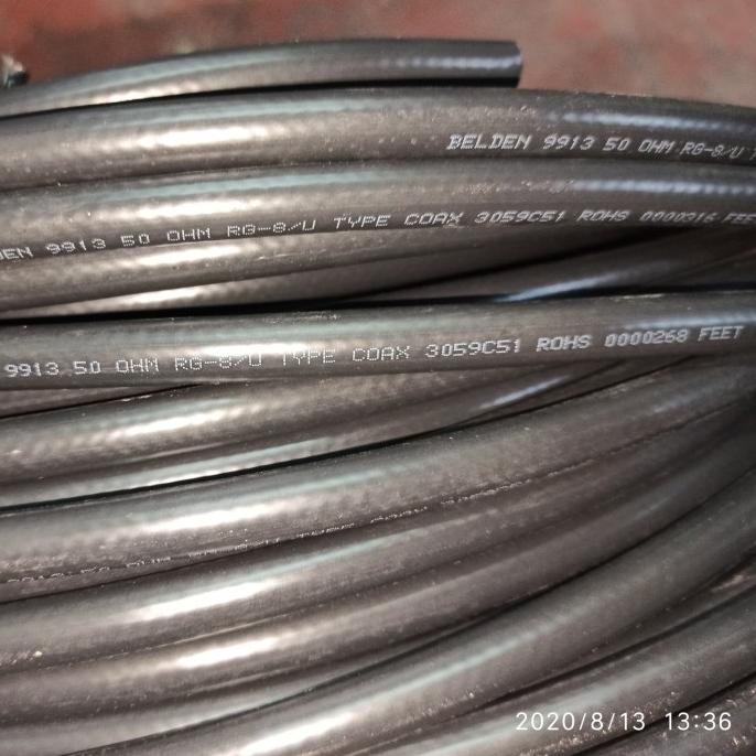 Kabel Belden Rg 8 9913 Full Tembaga 100% Original Terlaris