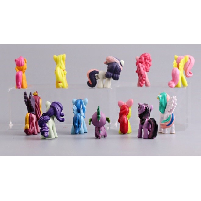 Topper Kue Mini Action Figure My Little Pony Set isi 12 High Quality