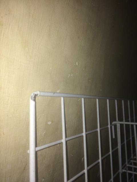 Taeyang-white Wall Grid Keranjang Gantung Hiasan Dinding Wire Mesh 60x40 Putih