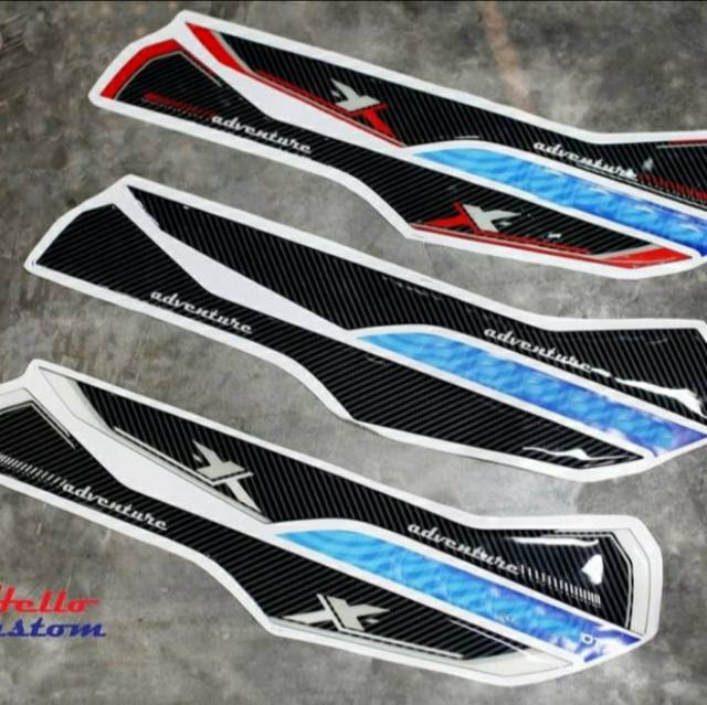 Stiker resin timbul sidepad atas Honda Adv 150 Premium