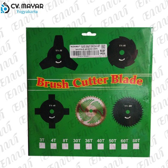 Kuhiro D255 X 40T Brush Cutter Blade Pisau Potong Rumput