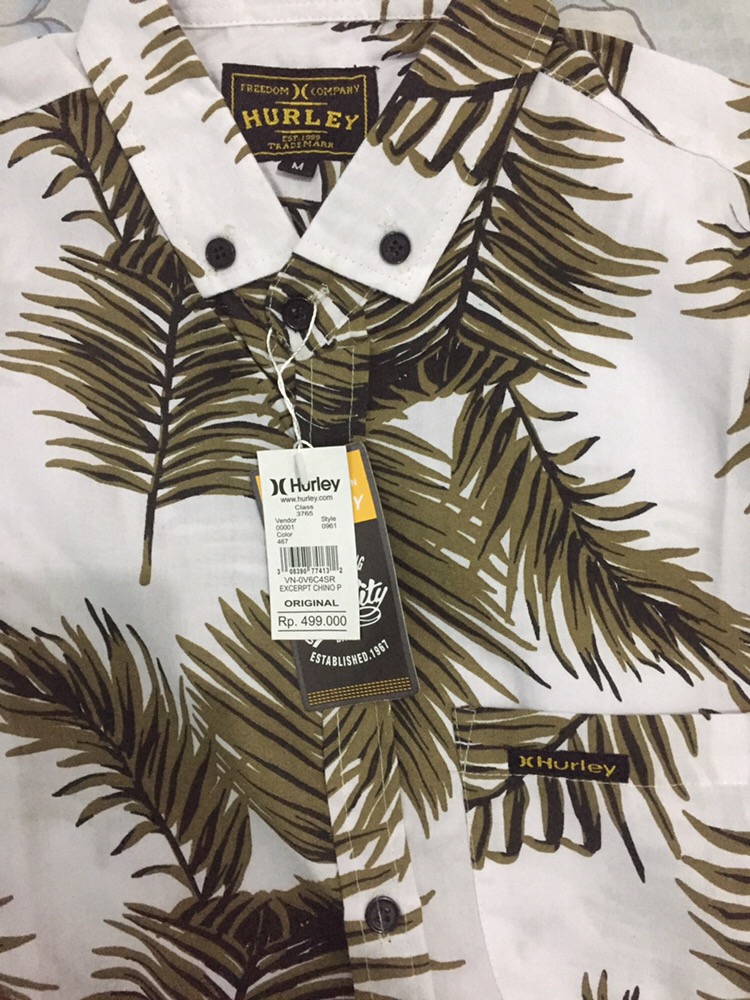 Kemeja Motif | Kemeja Surfing | Hem Pendek