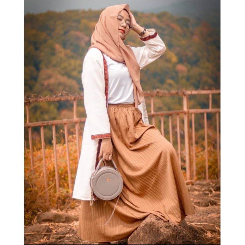 Rok Plisket Mayung Jumbo//Rok Plisket Warna Kumplit//Rok Plisket Mayung Best seller (bisa cod)