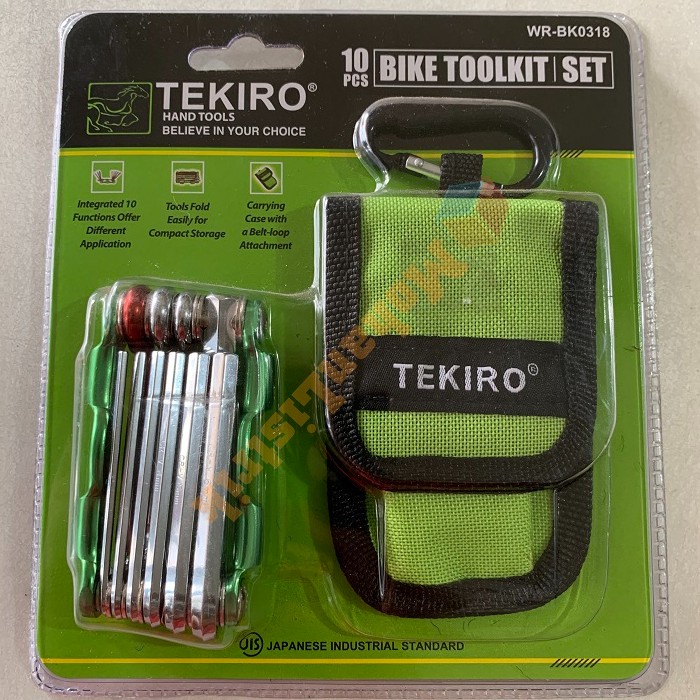 Kunci Sepeda Lipat TEKIRO Bike Tool Kit Set 10pcs Bike Toolkit Bicycle