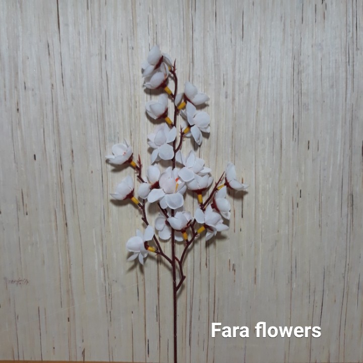 Bunga sakura cerry blossom bunga artifisial-Putih