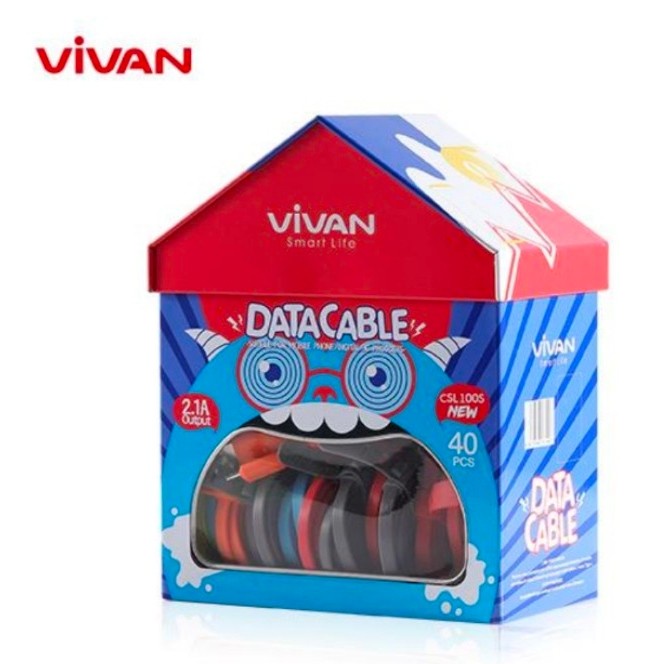 KABEL DATA VIVAN MICRO USB , TYPE-C / LEBAR , LIHTNING FAST CHARGING MANTUL MURAH MERIAH