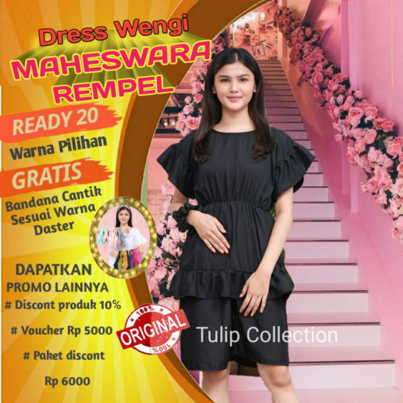 Dress Sexy | Mini Dress | Daster Polos Kekinian Daster Murah Lengan Pendek Wanita Series Maheswara R