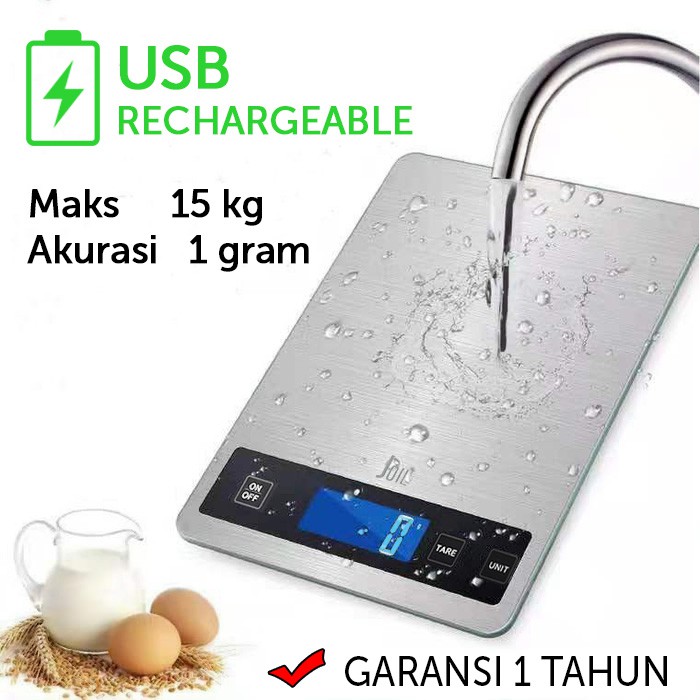 Timbangan Digital Max 15 Kg Dapur Charge / Cas Elegant #1