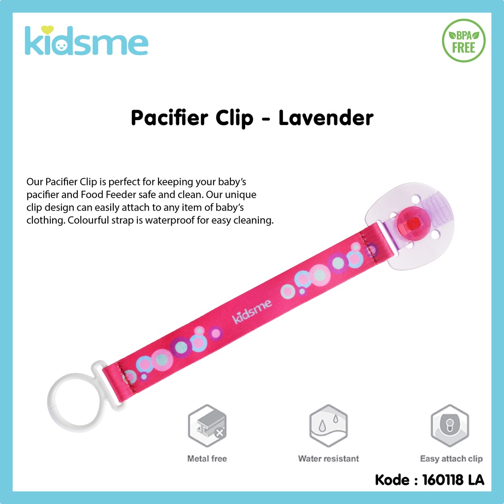KIDSME Pacifier Clip Pacifier Holder Pengait Empeng Teether Tali Empeng Pacifier Strap