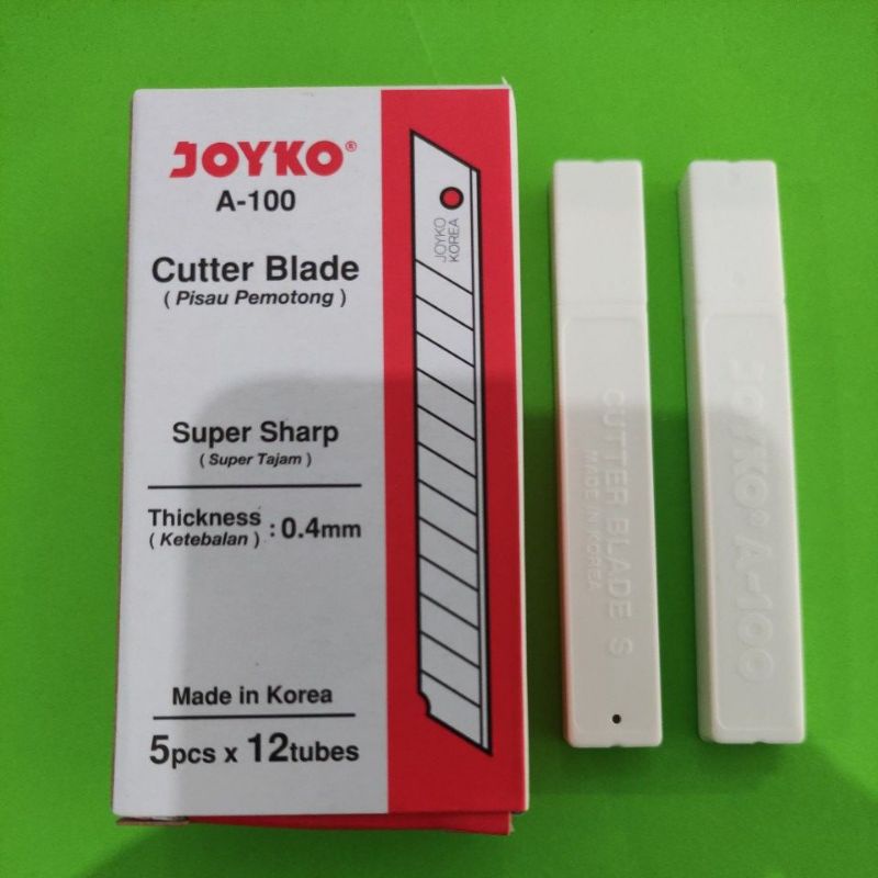 

Jual isi cutter joyko A-100 Per pak kecil isi 5 Cutter