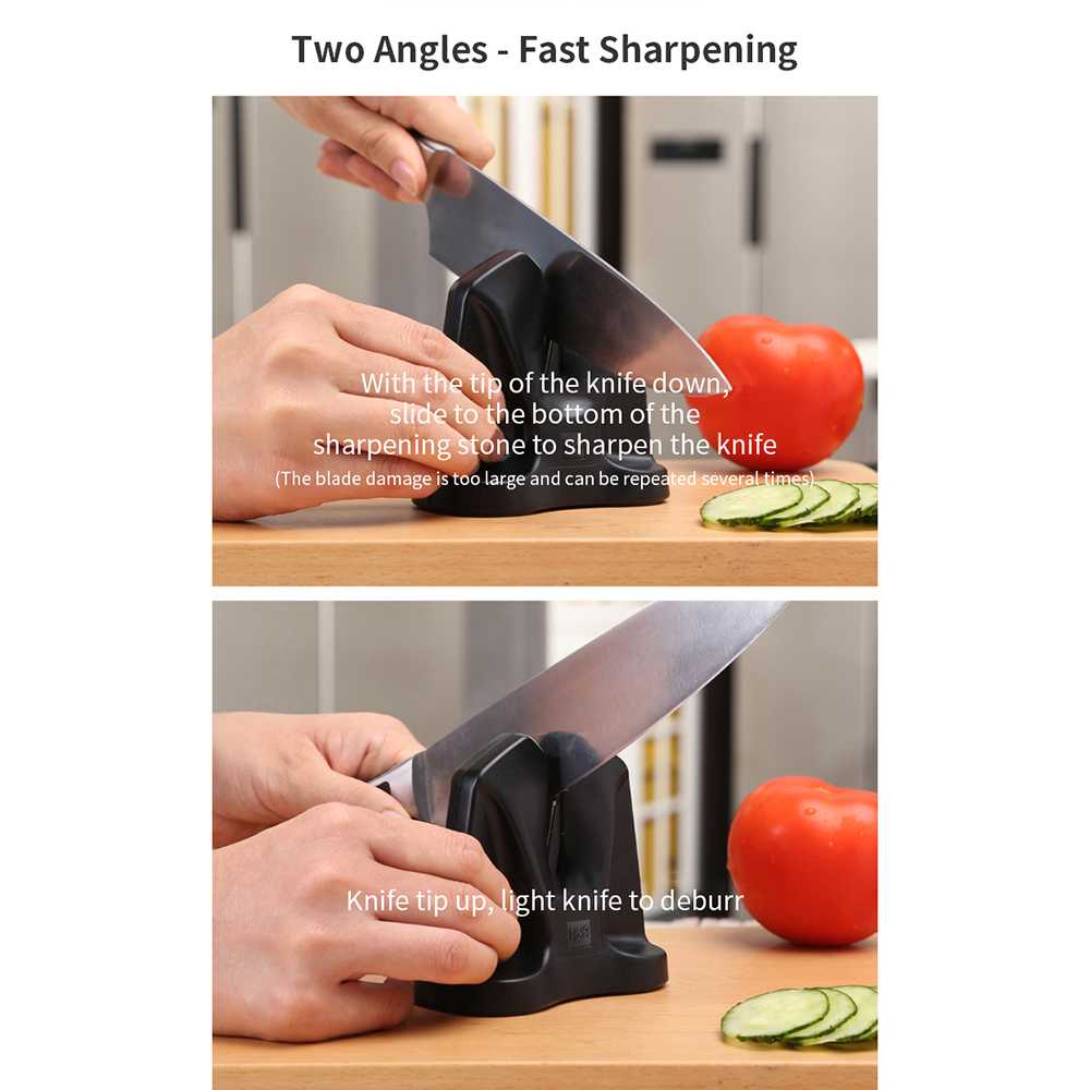 TD-AI02 HUOHOU Pengasah Pisau Knife Sharpener Whetstone Tungsten Steel -HU0034