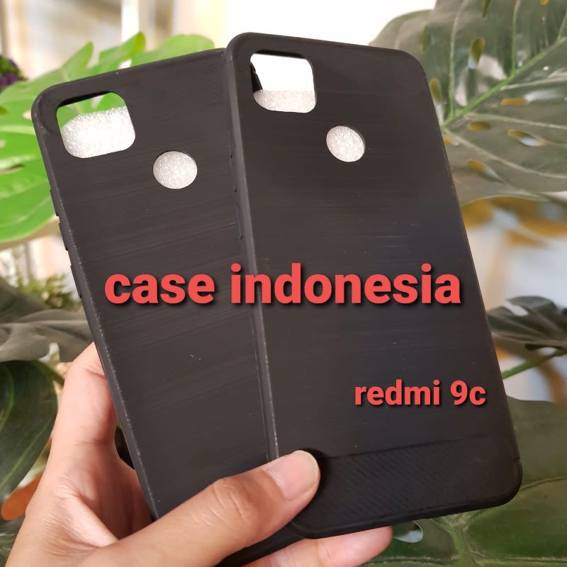 Soft Case Silikon Rugged Carbon Xiaomi Redmi 9C