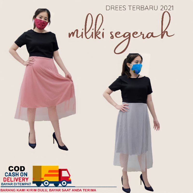 MINI DRESS DAVY Fashion Wanita Korea Sexsi