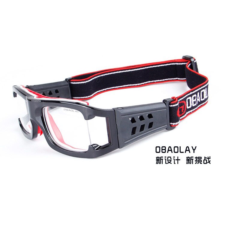 gs8a obaolay kacamata olahraga basket anti collision eye protector glasses - l009 - black Or-i