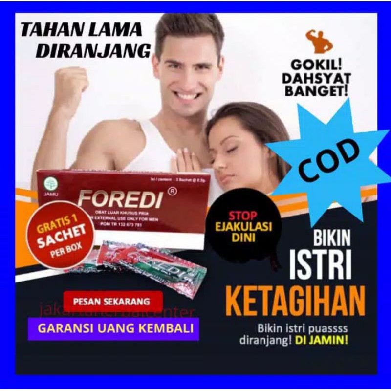 Pelumas Kejantanan Tahan Lama Stamina Pria Dewasa Foredi Gel isi 3 pcs Khusus Pria Dewasa