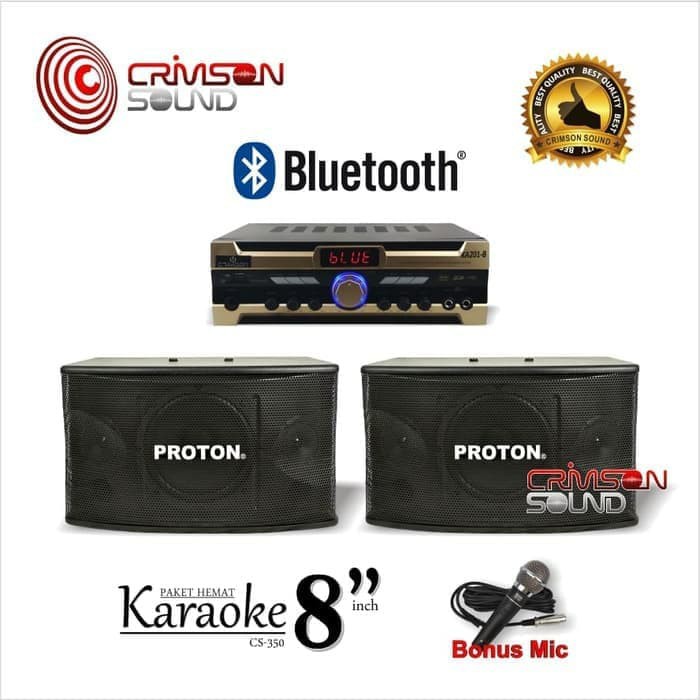 Paket Karaoke Bluetooth Sound System Paketan Ampli Speaker