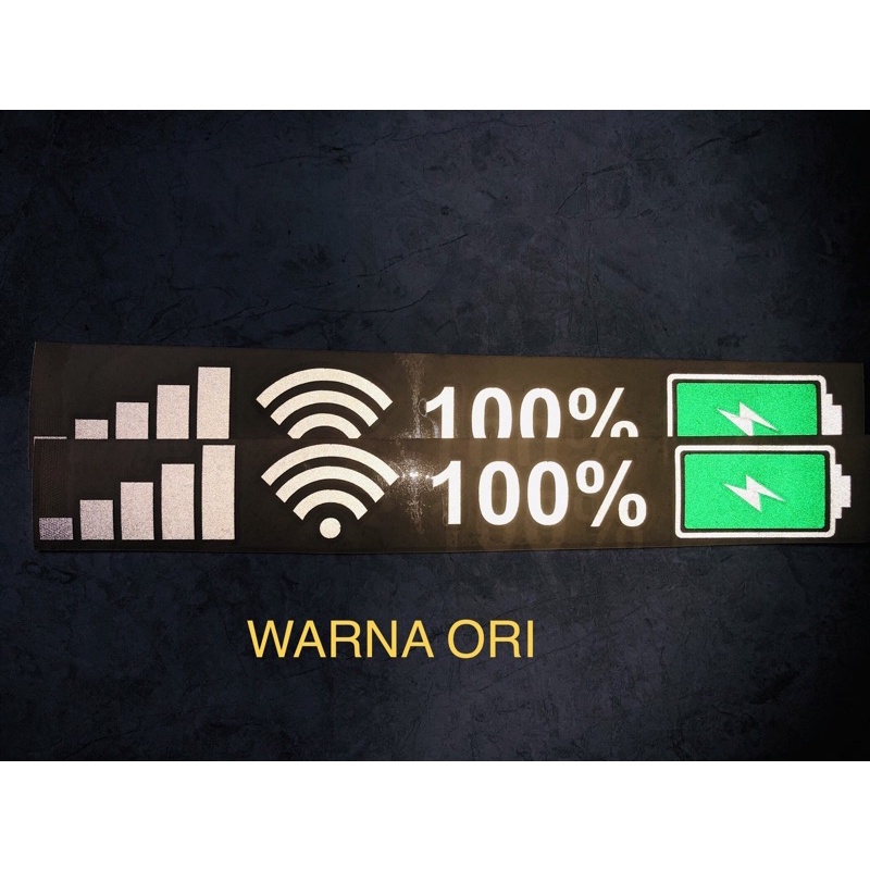 Sticker Cutting - STKER BATERAI HP WIFI SINYAL PHONE MOBIL MOTOR VIRAL