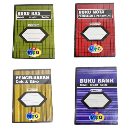 BUKU KAS NOTA PEMBELIAN PENGELUARAN STOK FOLIO F4 / KWARTO A4 - CEK DAN GIRO / BANK