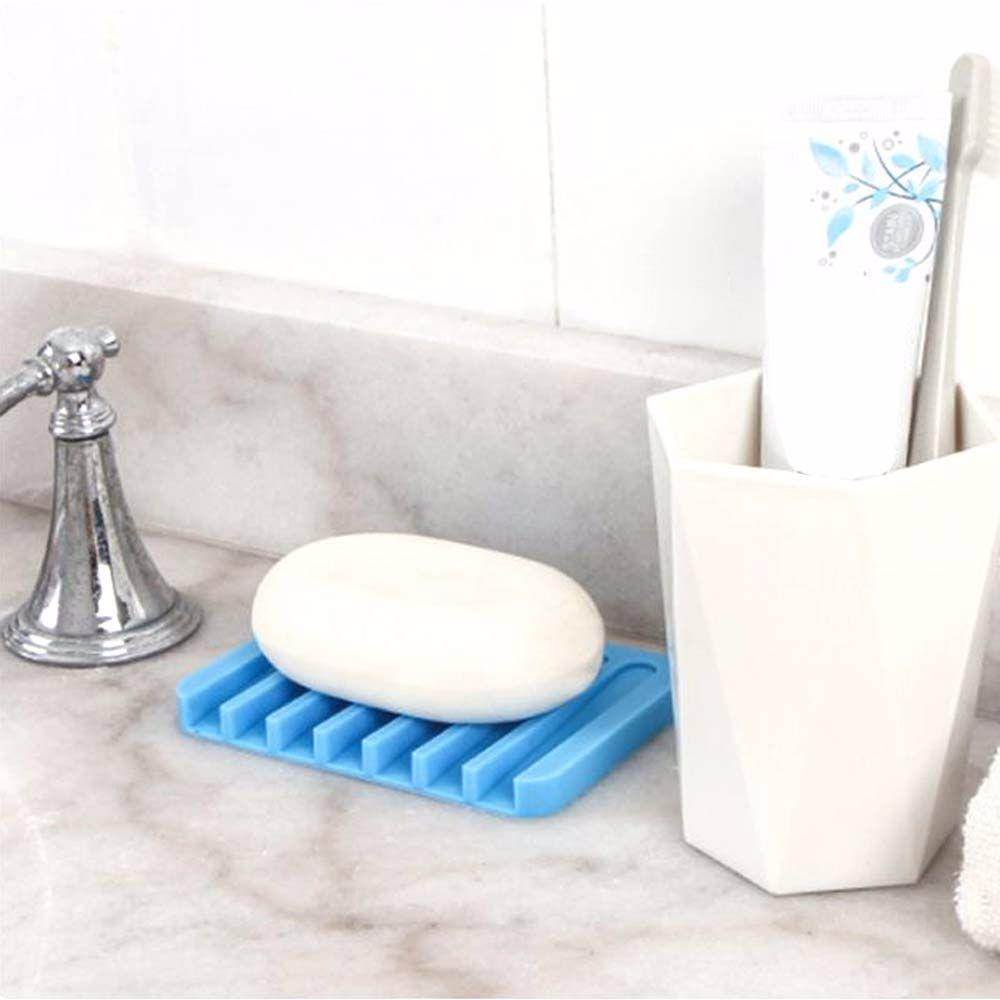 【 ELEGANT 】 Tempat Sabun Dapur Tahan Lama Shower Tray Drain Rack Self Draining Rak Penyimpanan