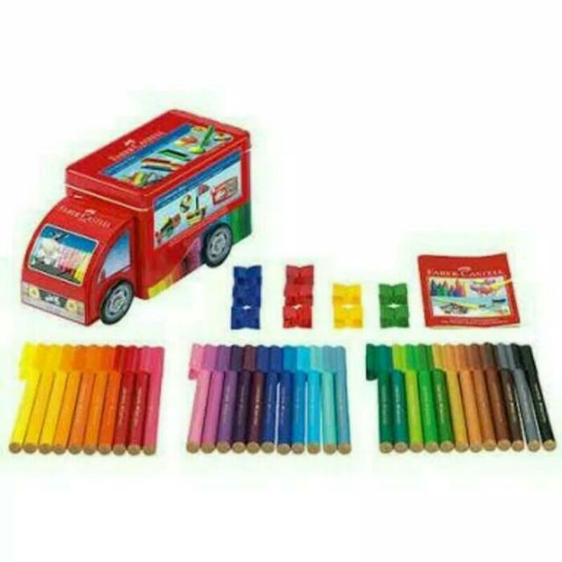 

Spidol Faber Castell Connector Pen Truck Tin 33 Warna