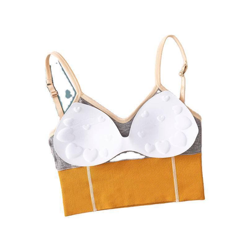 LIKESUN- BRa41 Tanktop Bra Sport Olahraga Bahan Katun Pakain Dalam Wanita Nyaman