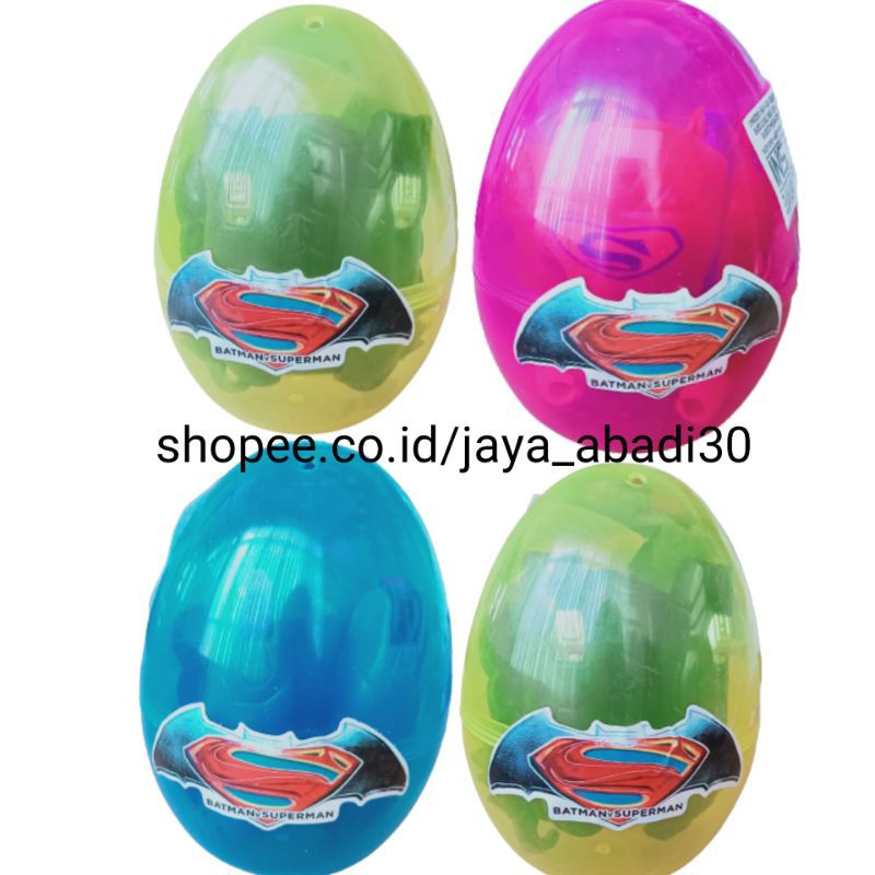 MAINAN Telur Surprise SUPER HERO LIPAT DI DALAM TELUR SURPRISE EGG / DEFORMED EGG