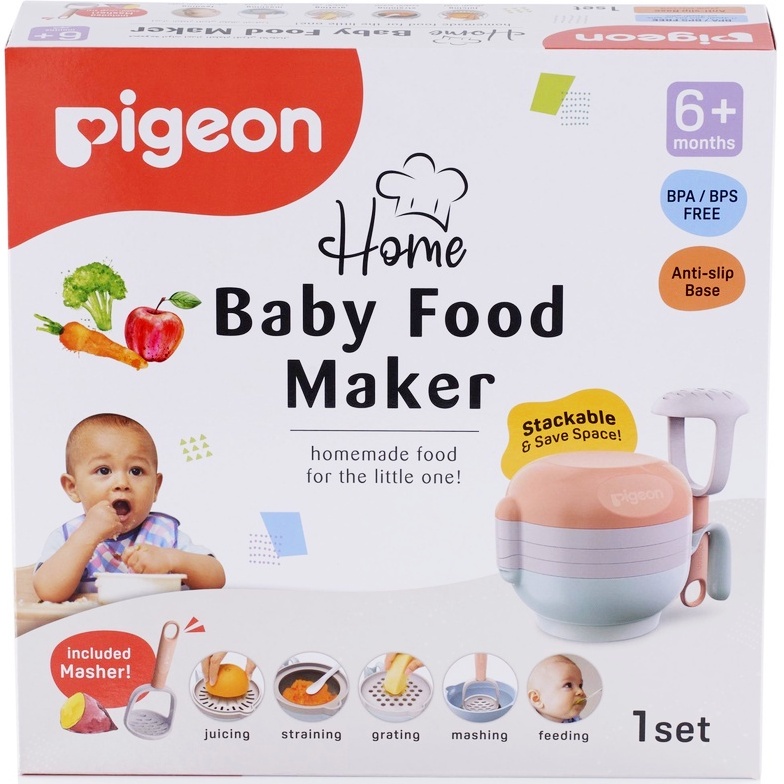 Pigeon home baby food maker/perlengkapan makan bayi set 3268