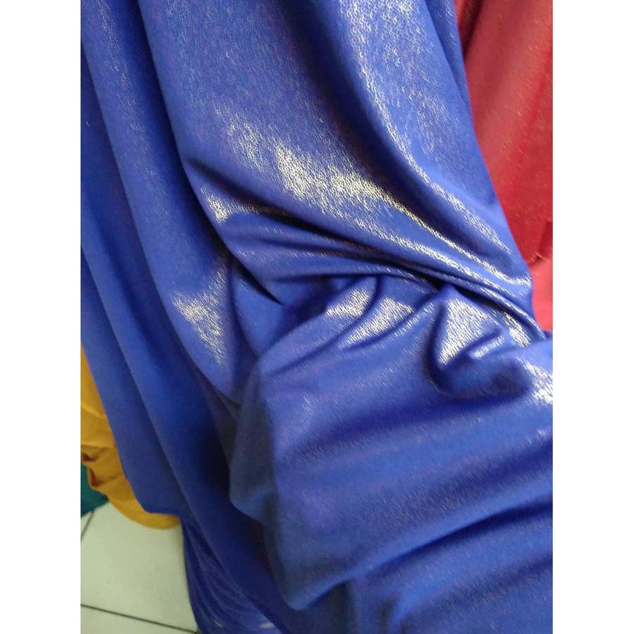 kain-bahan spandek sutra gliter metalik "HARGA PROMO"