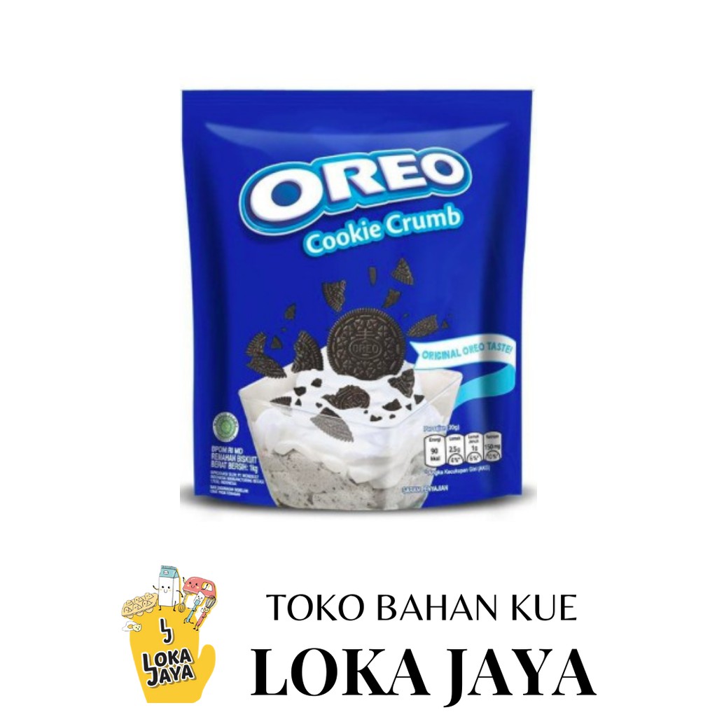 

OREO COOKIE CRUMBS/REMUKAN OREO TANPA CREAM (TOPPING)/1KG