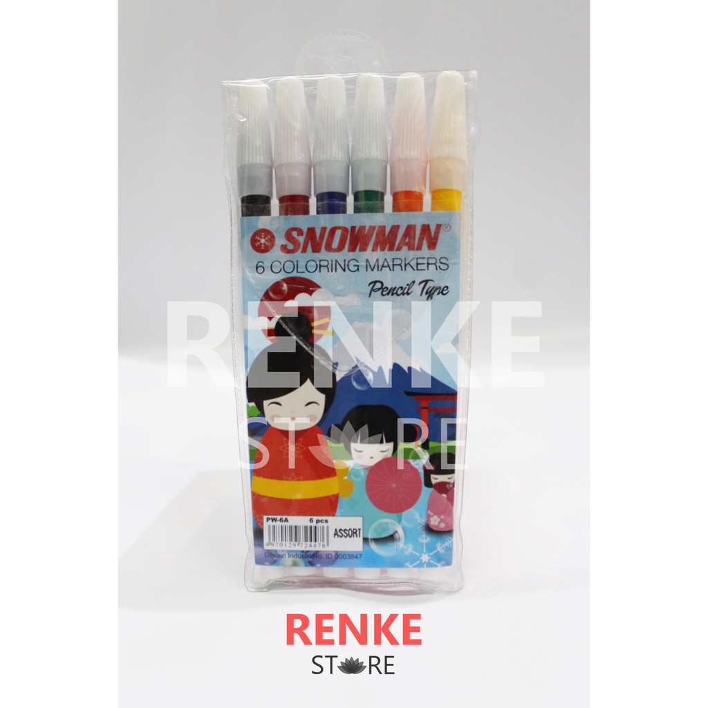

Spidol Snowman 6 Warna - Coloring Marker