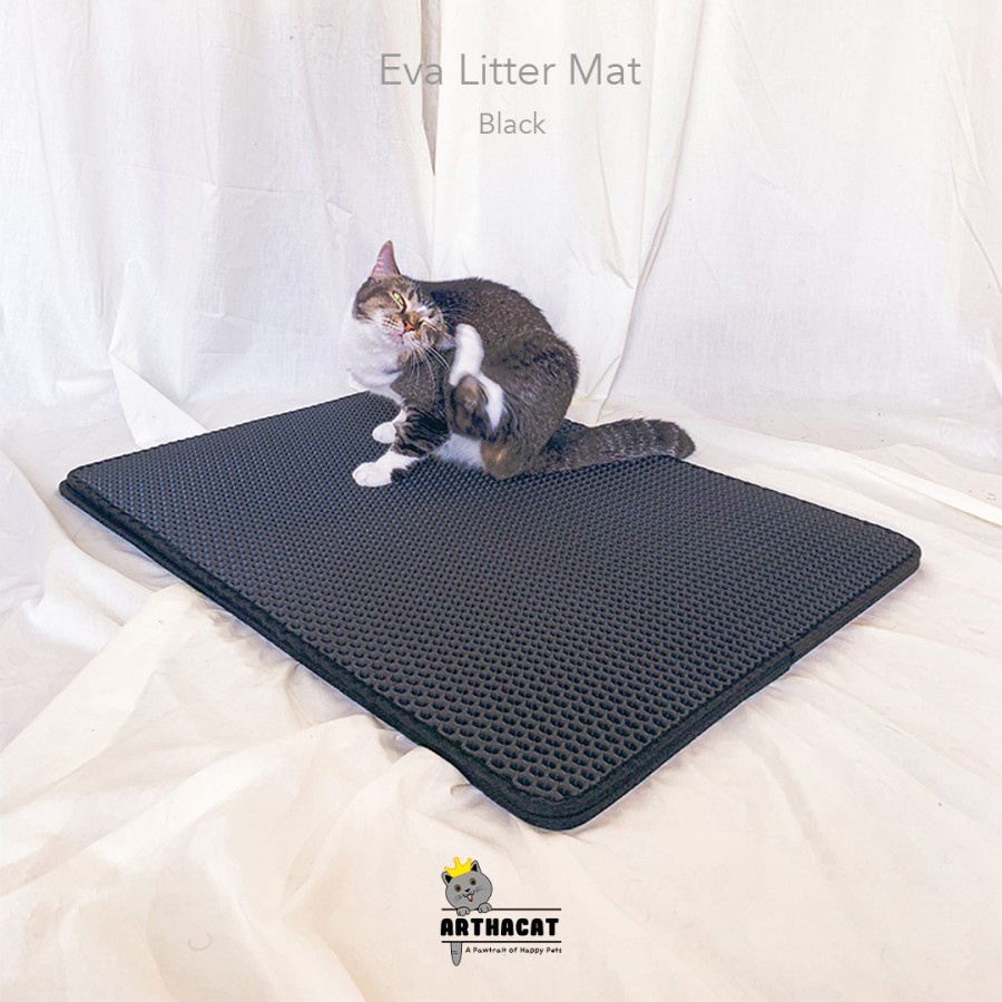 Eva Double Layer Cat Litter Mat 55*75cm - KESET PASIR KUCING