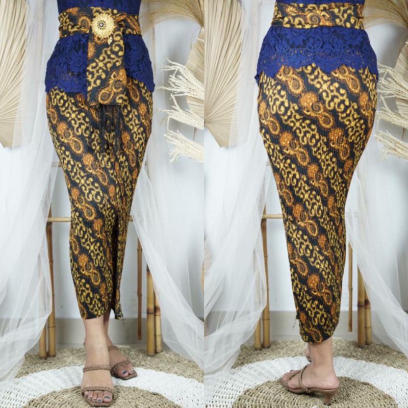 KAMEN PLISKET SET SELENDANG BATIK
