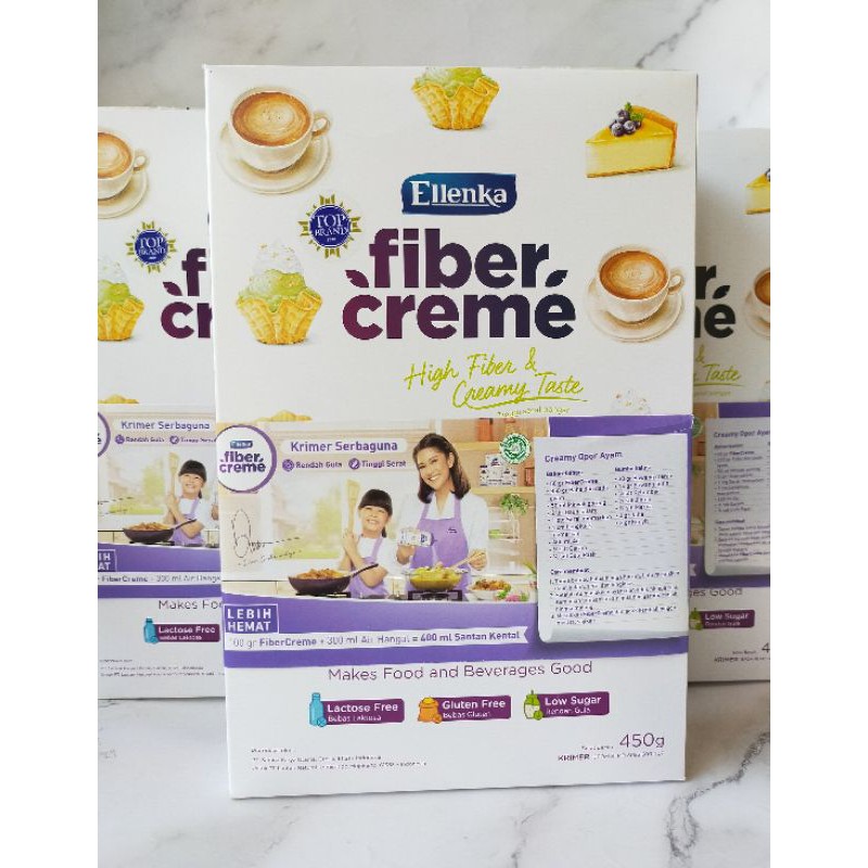 

GRA Ellenka Fiber Creme 450g Box Fiber Cream 450gr Folding Box Susu Santan Creamer Gurih Sedap