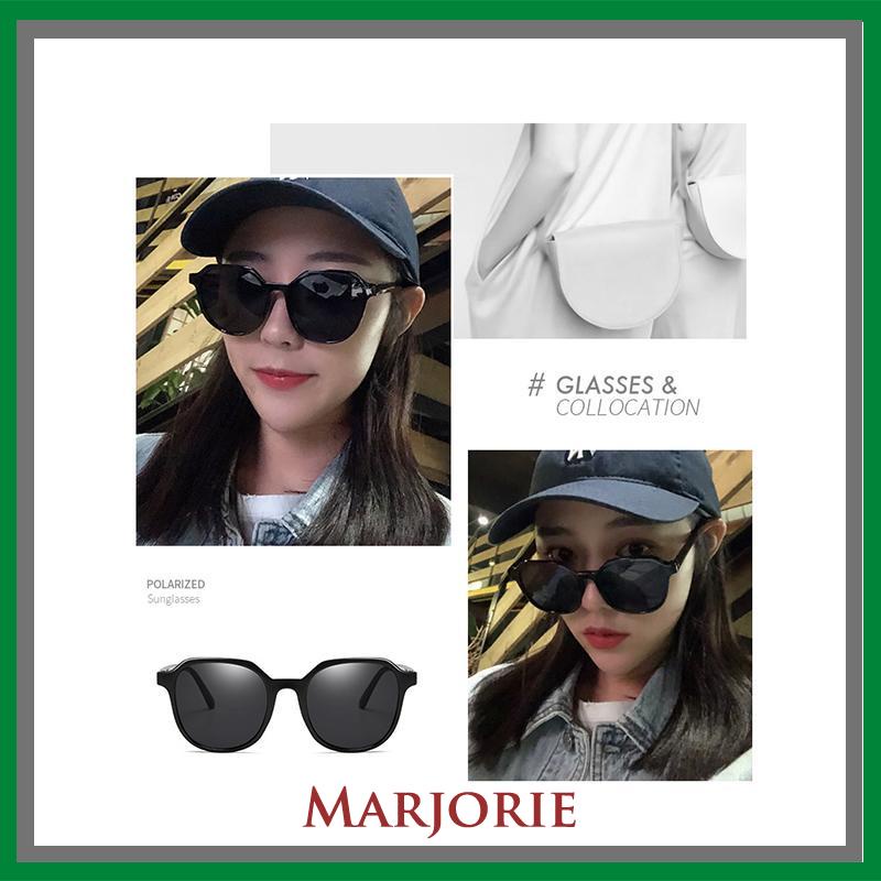 Korean Segiempat Kacamata Hitam Wanita/Pria Sunglasses-MJD