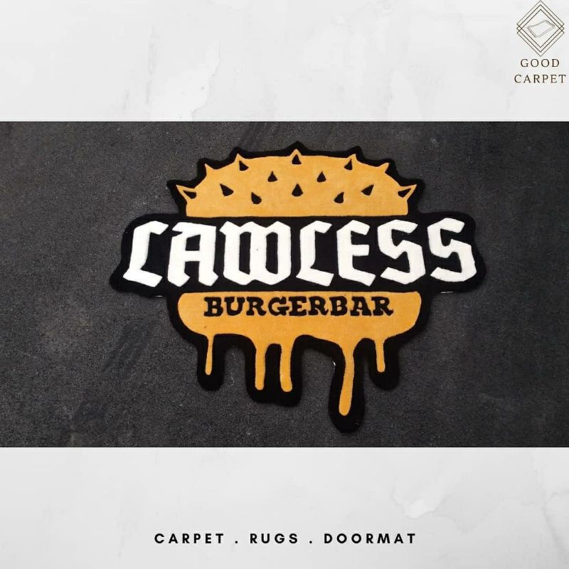 Rugs Logo - "LAWLESS BURGERBAR"