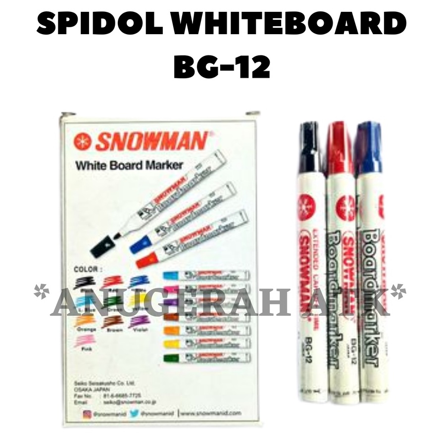 

Spidol Whiteboard SNOWMAN Original (Bisa Dihapus)