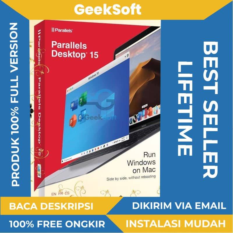 [FULL VERSION] Parallel Desktop 15 Mac LIFETIME - GARANSI AKTIVASI