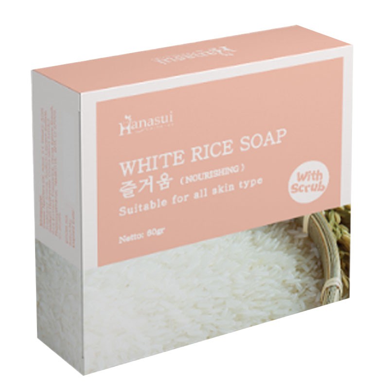 HANASUI WHITE RICE SOAP BPOM - SABUN BERAS PUTIH