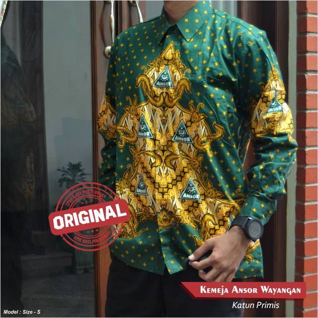 Batik Ansor Wayangan Batik NU Ansor Wayangan Batik Ansor Primis Original LPNU