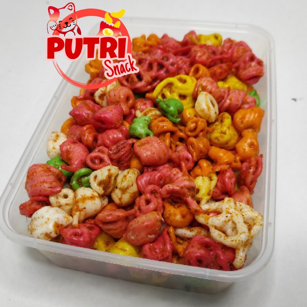 Kerupuk Seblak Kering / Sebring Cikruh Kemasan Box 150gr PUTRI SNACK