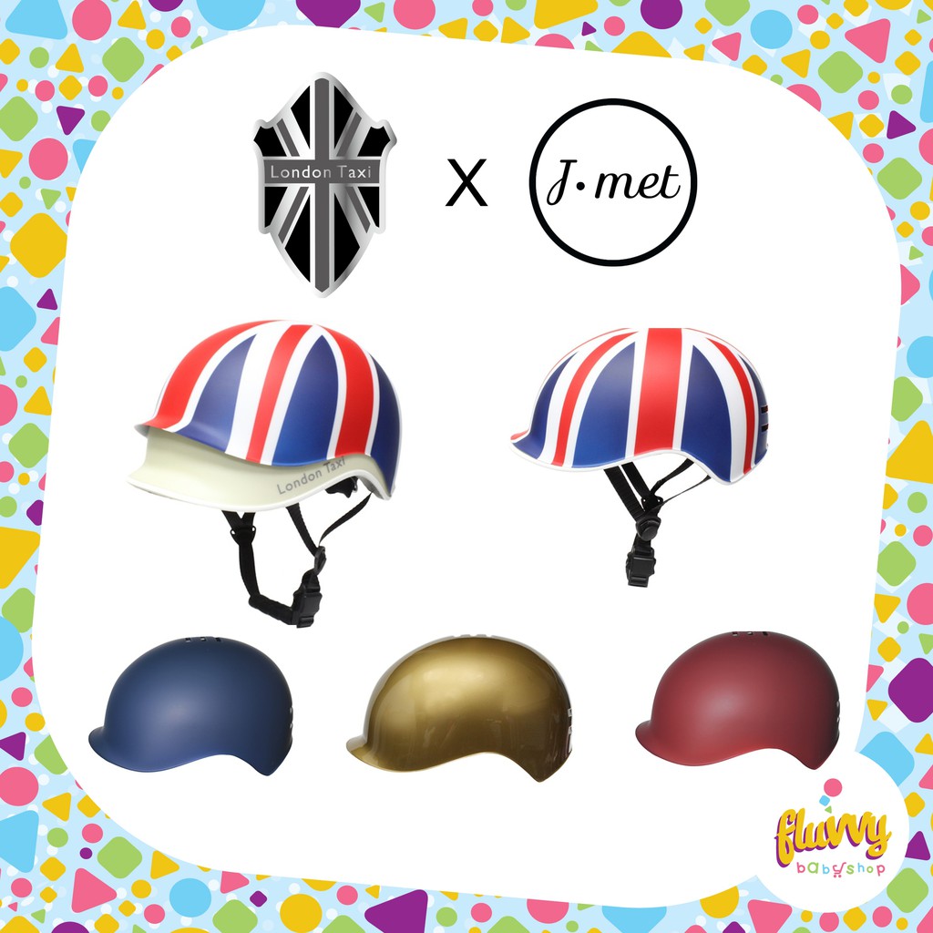 Cover Helm Sepeda Dewasa London Taxi x J-met Adult Helmet (Cover ONLY)