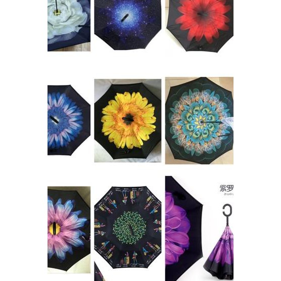 VVX✻ Npus2811 - READY Inside out umbrella/reverse umbrella. Kazbrella payung terbalik gagang C Pasti