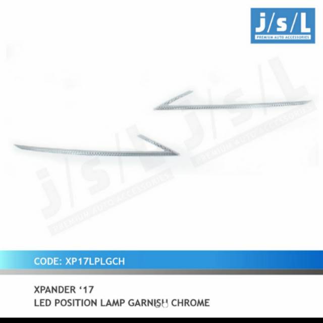 LED position list cover Xpander Hitam Chrome Carbon jsl