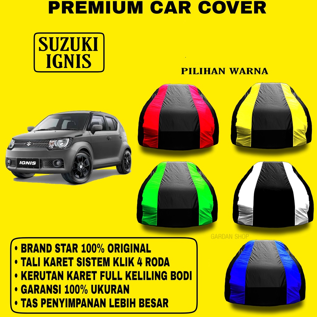 Body Cover SUZUKI IGNIS Garis 2 WARNA Penutup Pelindung Bodi Mobil Suzuki Ignis PREMIUM